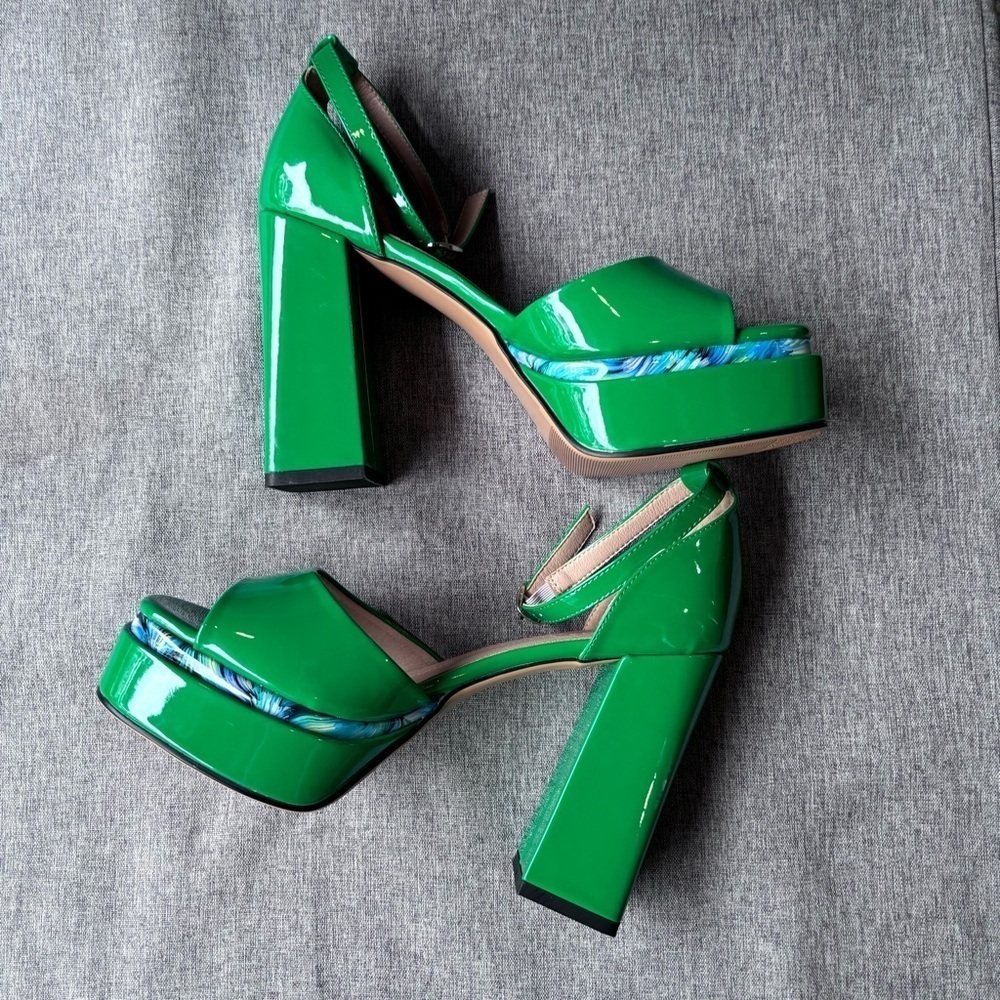 Hi-Lo High Heel Platform Pump Sandals, Size Eur 43, Size 10